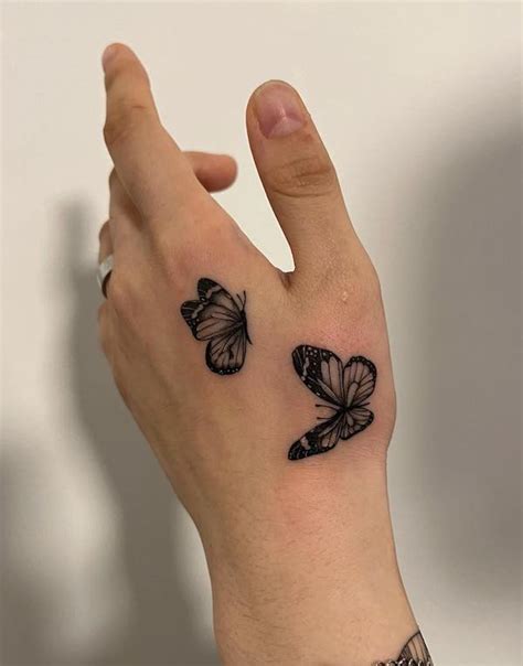 butterfly tattoo on hand|23+ Beautiful Butterfly Hand Tattoos For 2024!